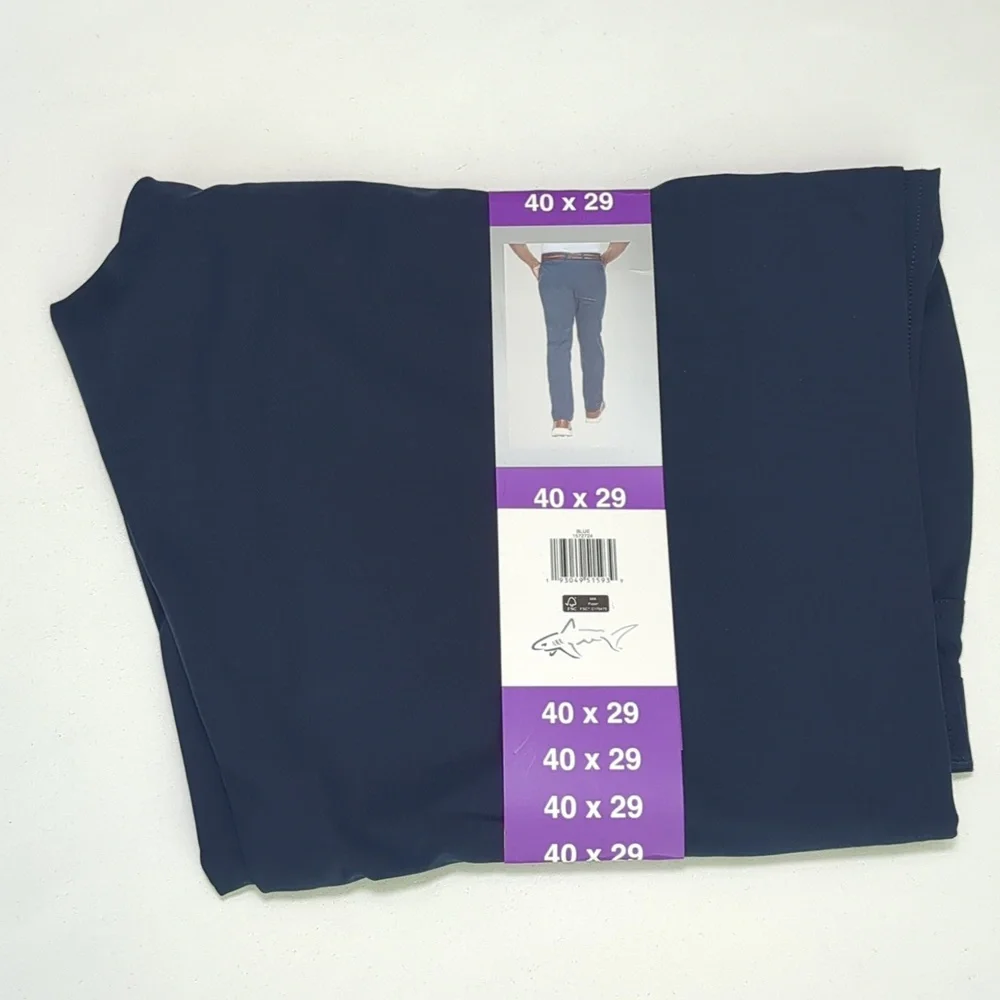 Greg Norman Ultimate 5 Pocket ML 75 Navy Pants Sz 40 x 29